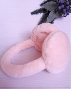 Faux Fur Earmuffs in Pink