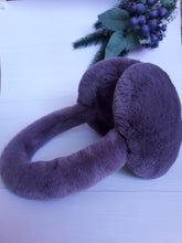 Load image into Gallery viewer, Faux Fur Earmuffs in Dark Purple