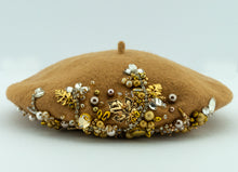 Load image into Gallery viewer, Beige Beaded Beret