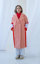 Load image into Gallery viewer, Coral wool coat