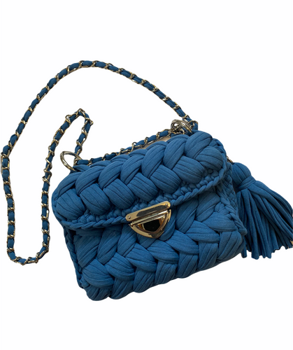 Handmade Cotton Bag in blue