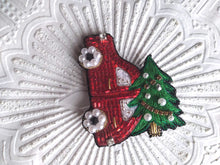 Load image into Gallery viewer, Christmas car Brooch