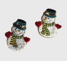 Load image into Gallery viewer, Snowman Brooch