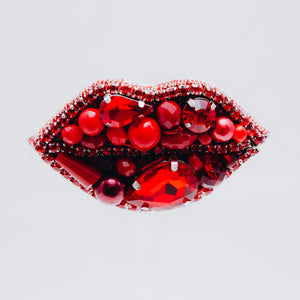 Red Lips Brooch