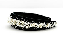 Load image into Gallery viewer, Padded Handmade Headband in Black and White