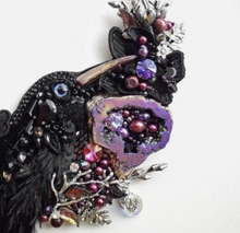 Load image into Gallery viewer, Black Raven Crow Necklace
