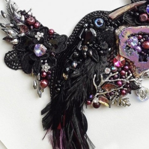 Black Raven Crow Necklace
