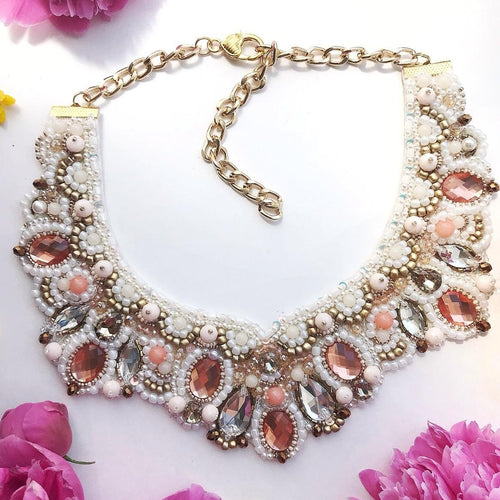 White Beaded Necklace