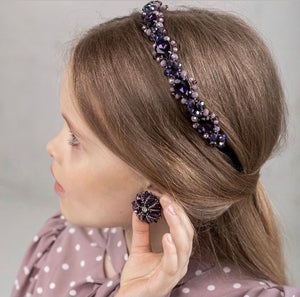 Purple Crystal Headband
