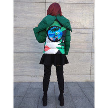 Load image into Gallery viewer, Green Short Winter Puffer