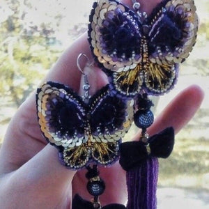 Earrings with Butterflies