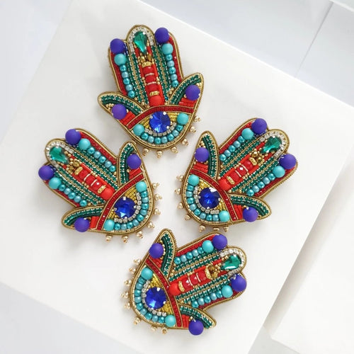 Hamsa Hand Brooch