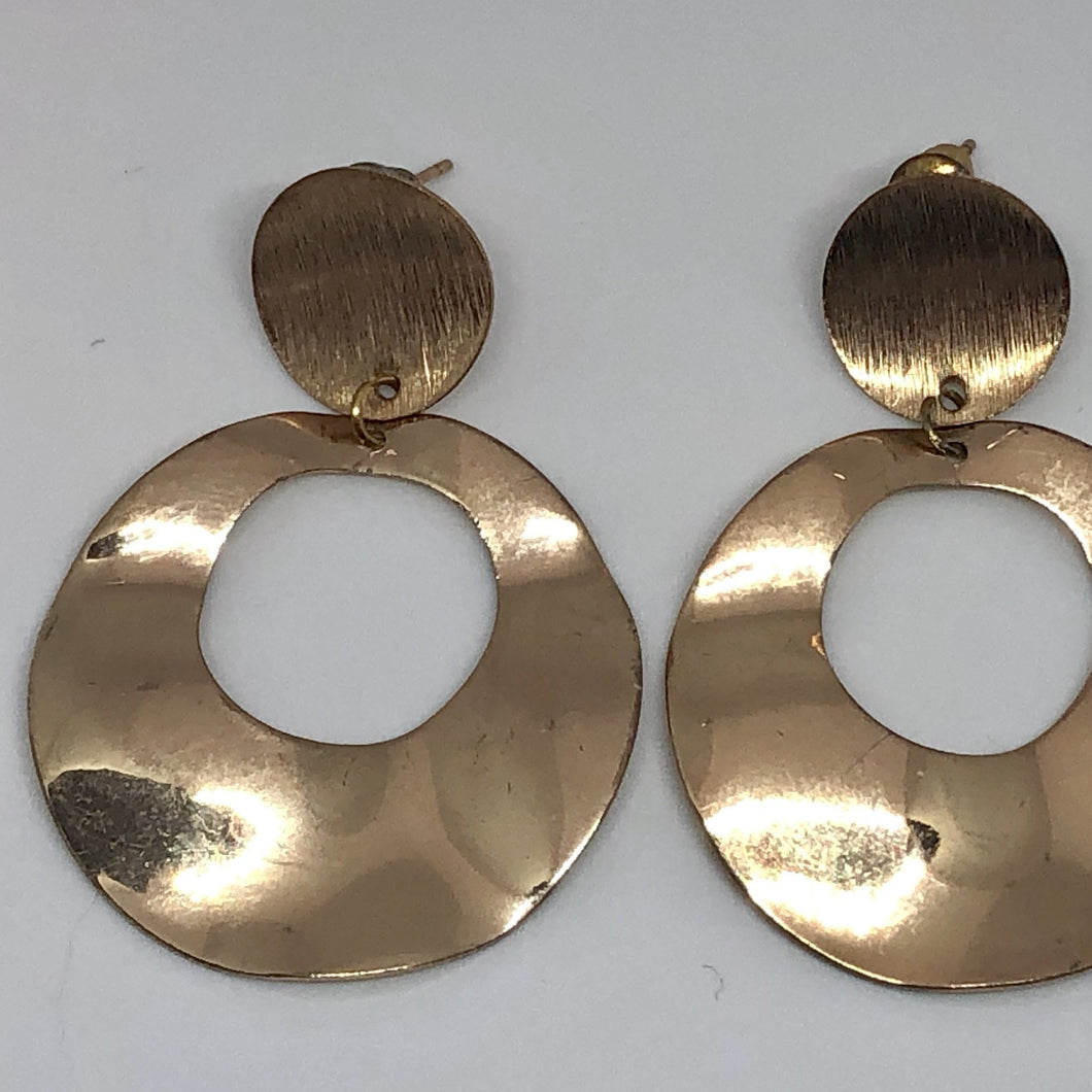 Handmade Bijou Earrings in Gold Colour