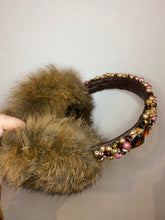 Load image into Gallery viewer, Diamond Rabbit Fur Earmuffs