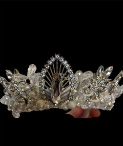 White crown tiara